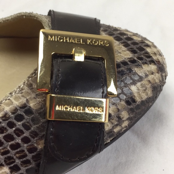 Michael Kors low heel wedge shoes leather upper - Picture 8 of 10